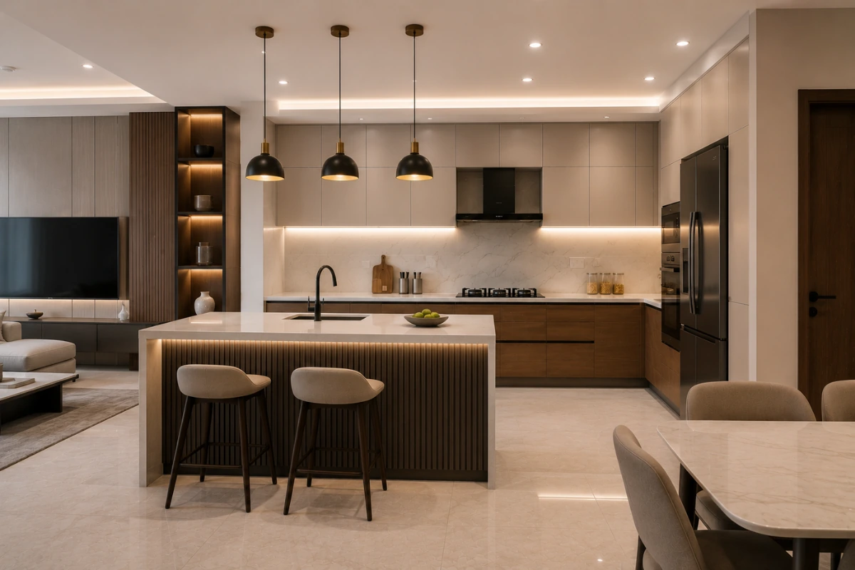 Kitchen Island Divider between kitchen and dining