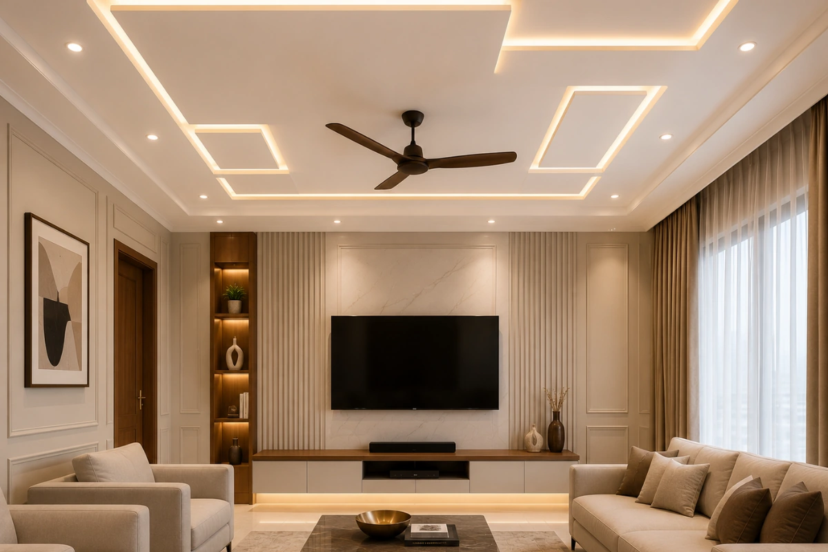 Stylish Minus Plus POP Design for Contemporary Home Interiors